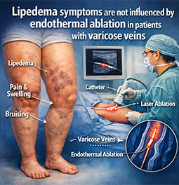 Lipedema symptoms are not influenced by endothermal ablation in patients with varicose veins