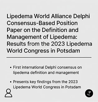 Nuevo consenso internacional sobre lipedema presentado en el Congreso Mundial 2023